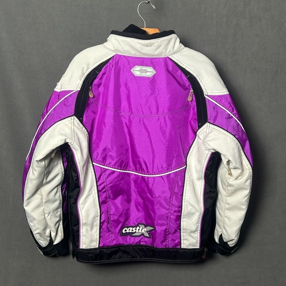 Castle X Womens Large Snowmobile Jacket Insulated Waterproof Purple Winter Coat - Picture 2 of 7